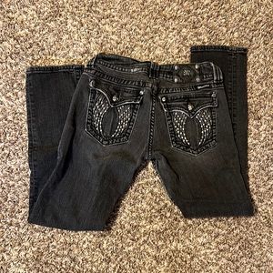Womens Miss Me JP50825K-4 "Angel Wings" Black Skinny Jeans! Size 31